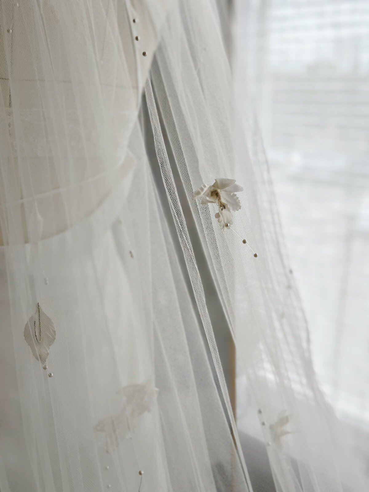 Sentimental heirloom veil updated for contemporary bride
