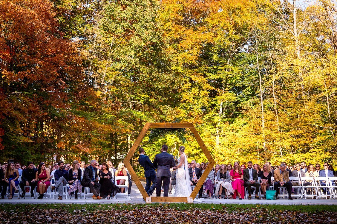 Fall_Ceremony_Chapel_Forest_Woods_Wedding_TheBrook