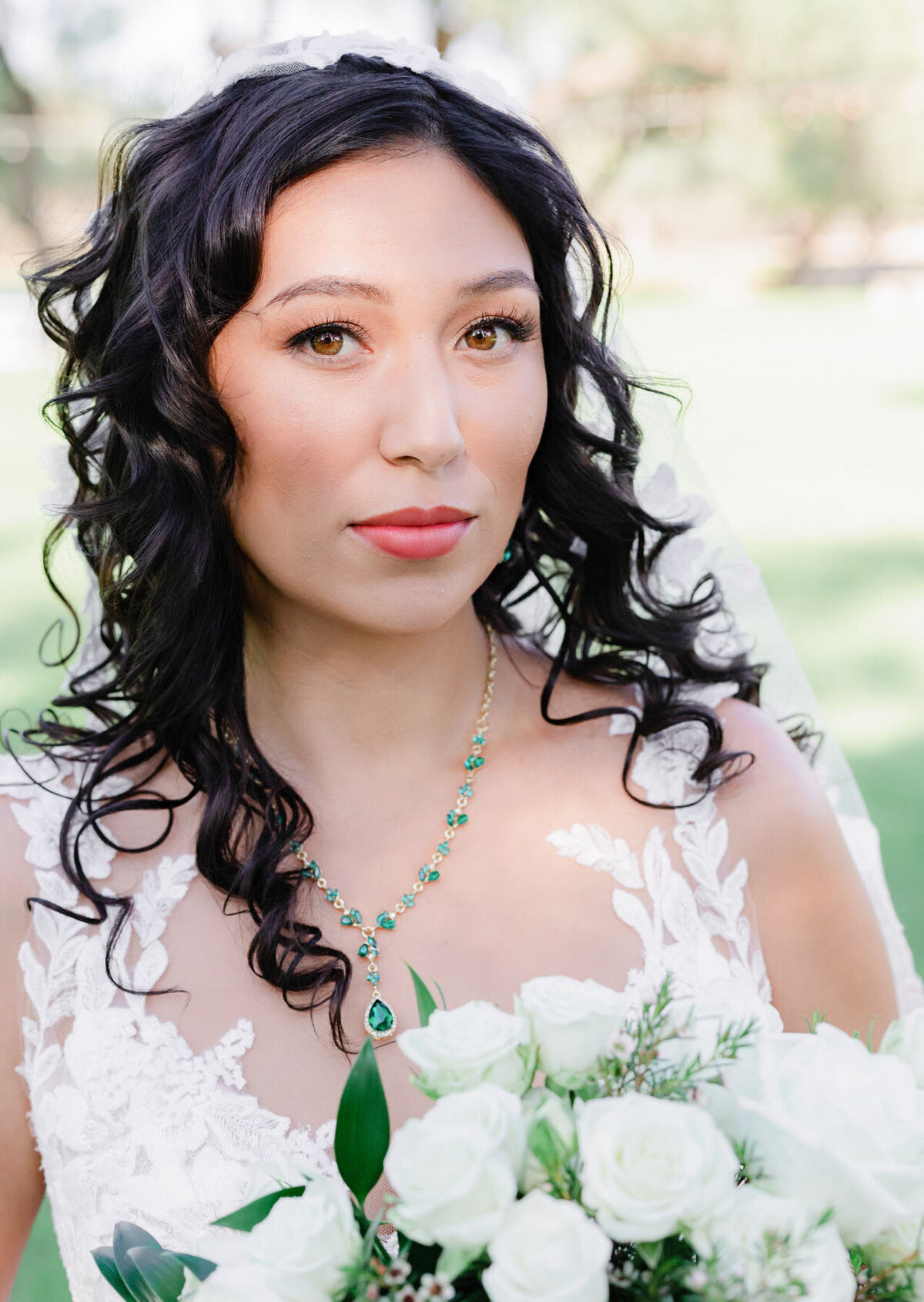 Bride portrait at La Mariposa in Tucson, Arizona.