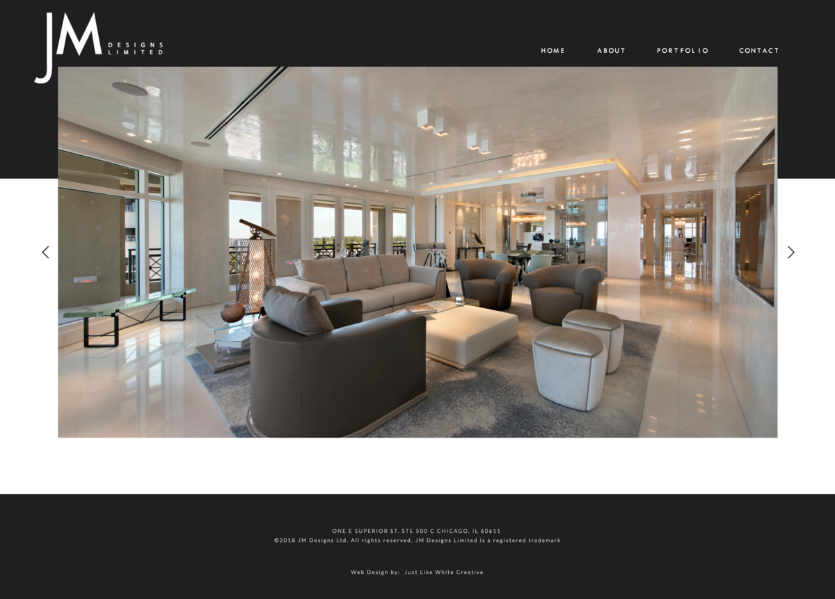 Sophisticated minimal website design by Tribble Design Co.