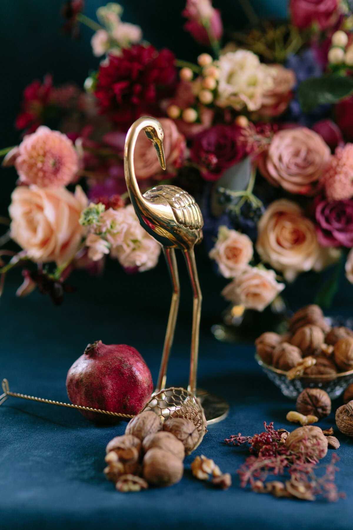 Luxury details and ornaments wedding table