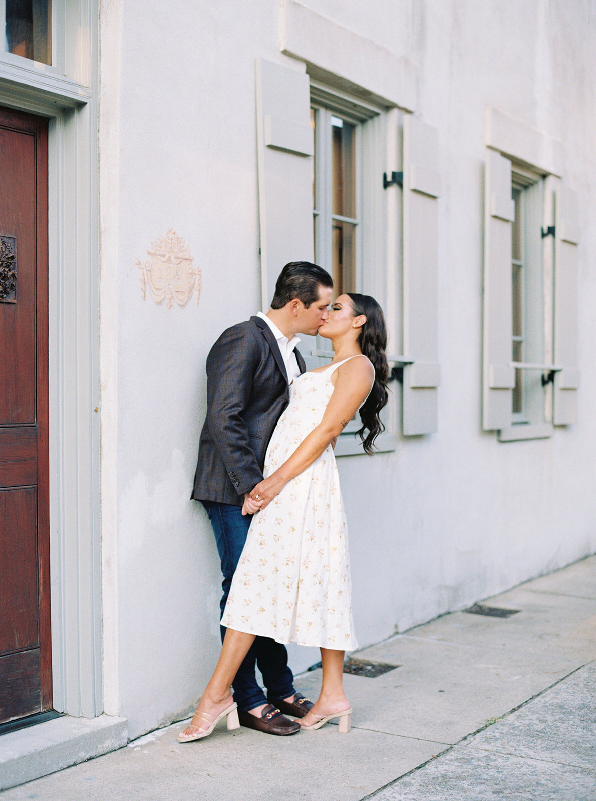 dreamy_fall_film_Engagement_downtown_charleston_fall_floral_pattern_dress_kailee_dimeglio_photography-39_websize