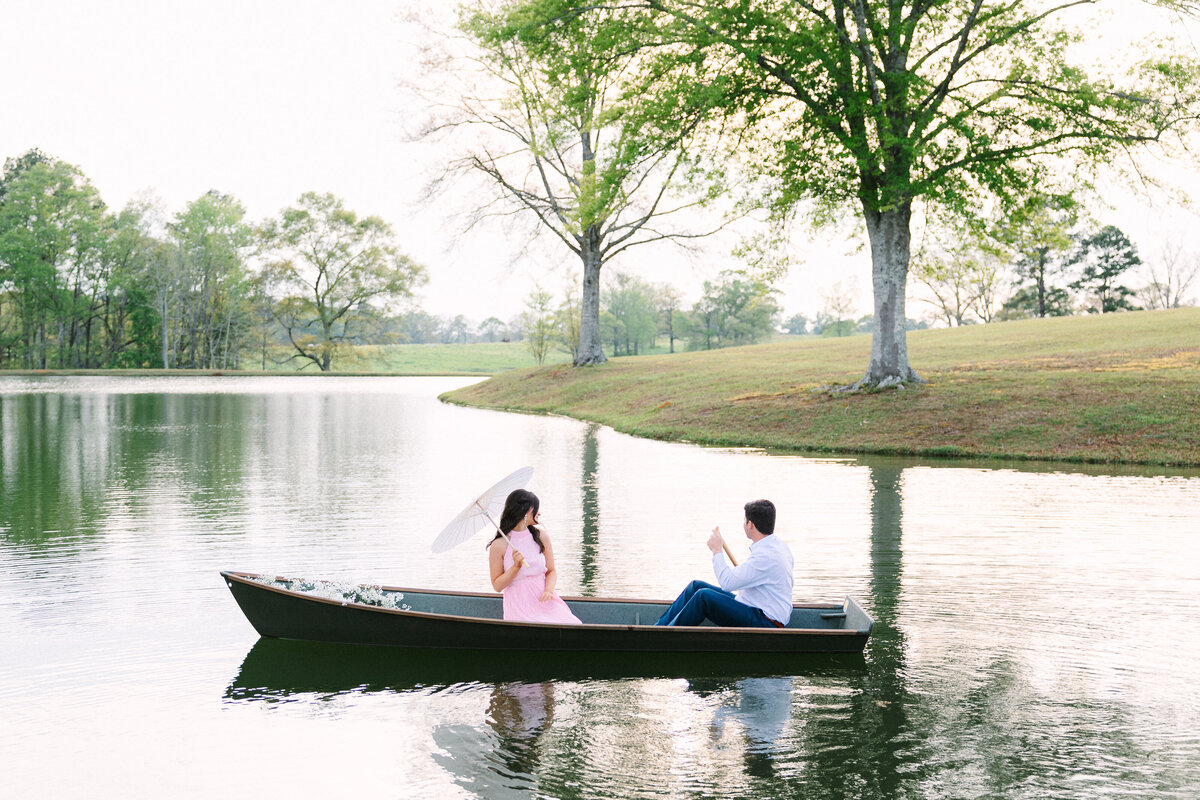 Louisiana Engagements Canoe Photographer