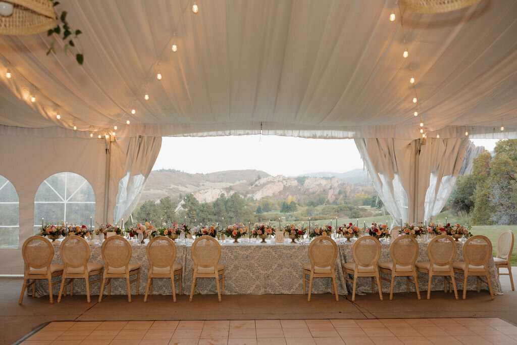 Arrowhead Golf Club wedding reception view