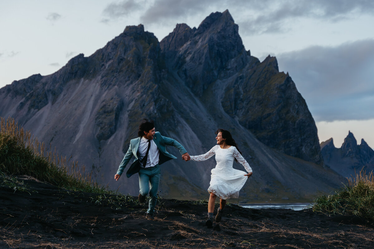 Stokksnes Beach Iceland Elopement