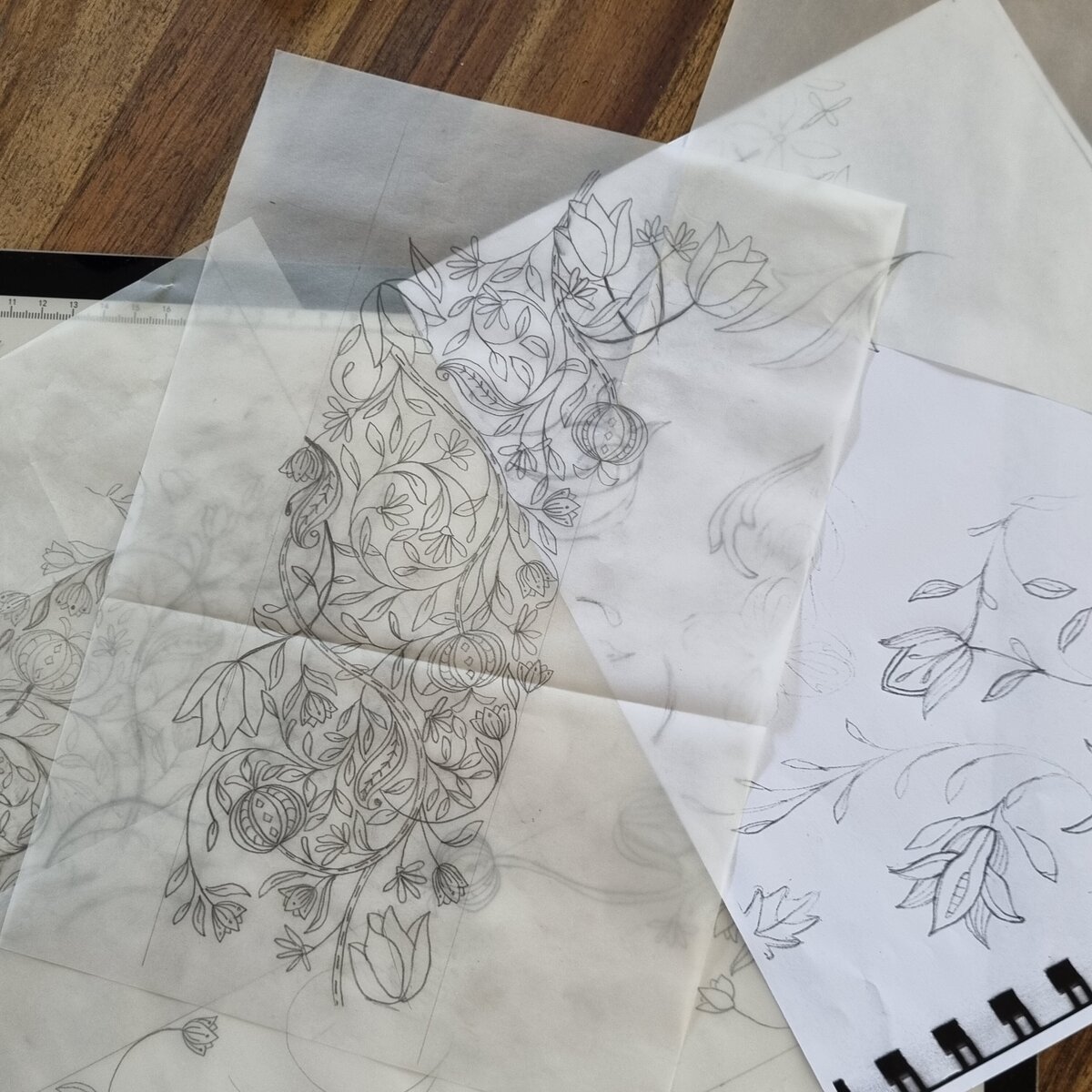 Green Acre Designs surface design sketches