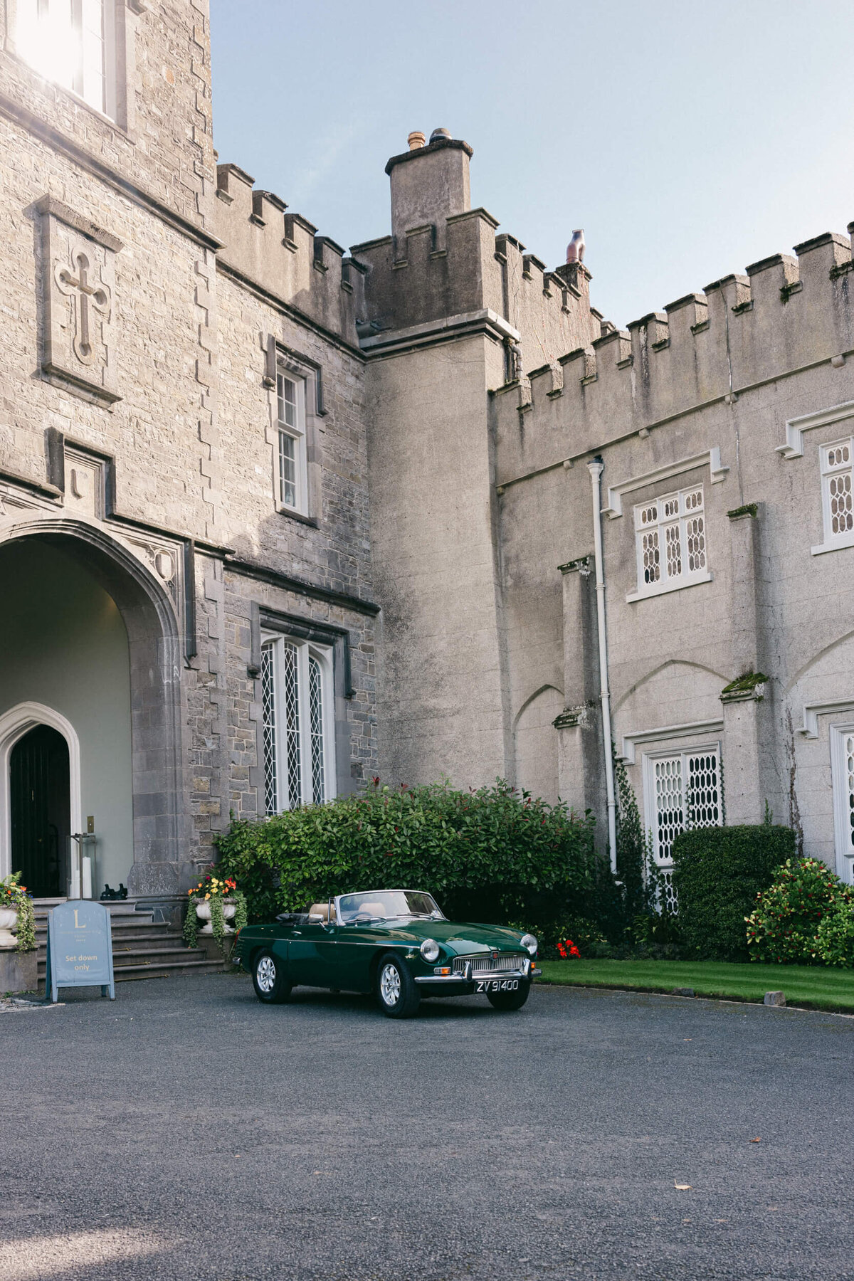 A wedding engagement photo shoot at Luttrellstown castle in Dublin Ireland