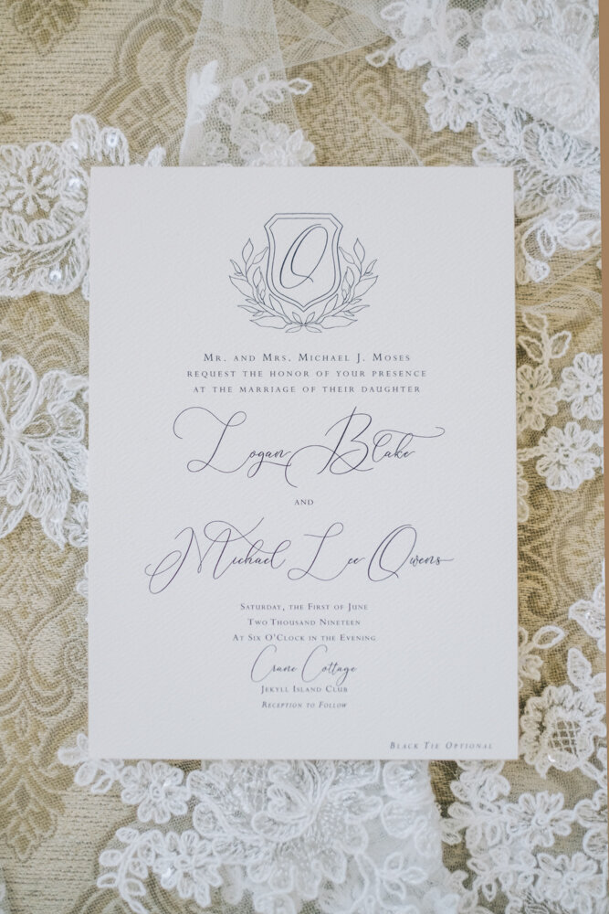 Memphis Tennessee custom wedding invitation designer