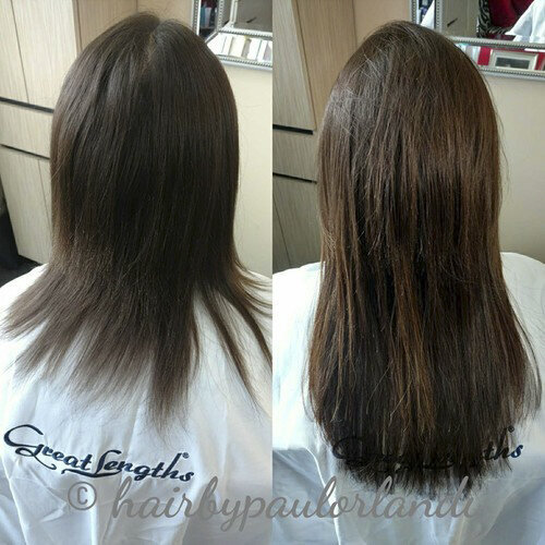 Medium brunette extensions