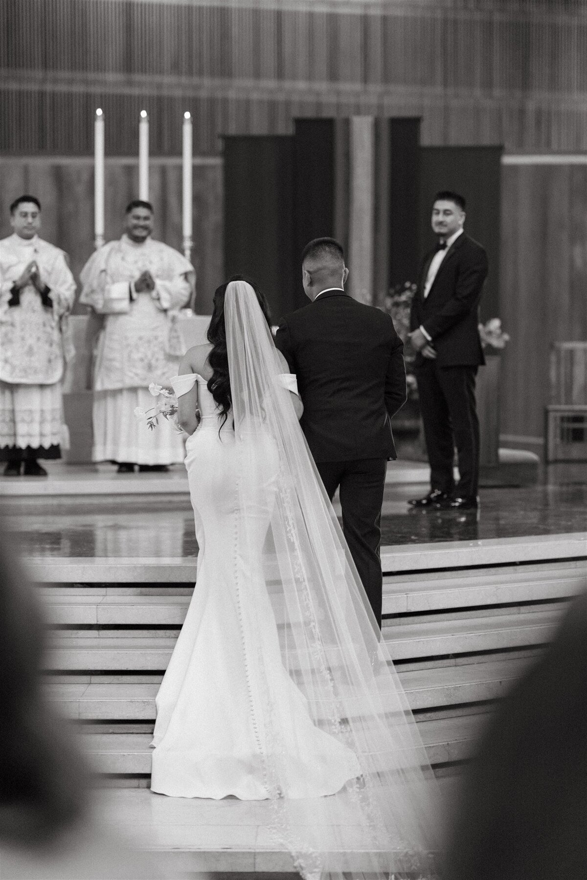 San Francisco Church Wedding bride