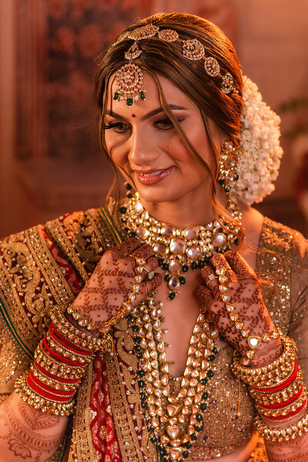 Toronto indian bridal portrait