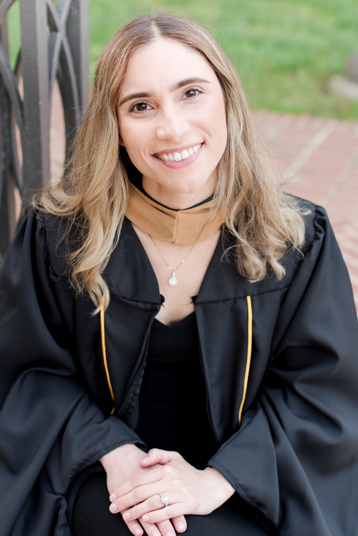 close up of graduate masters degree
