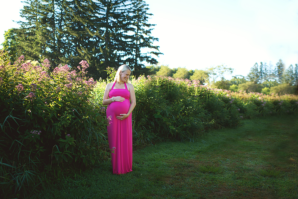 Flower Maternity Photography Session | Maternity Photography Madison CT | Madison CT Maternity Photographer