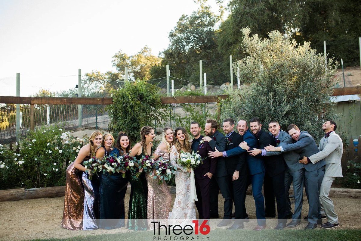 Bridal Party acting silly