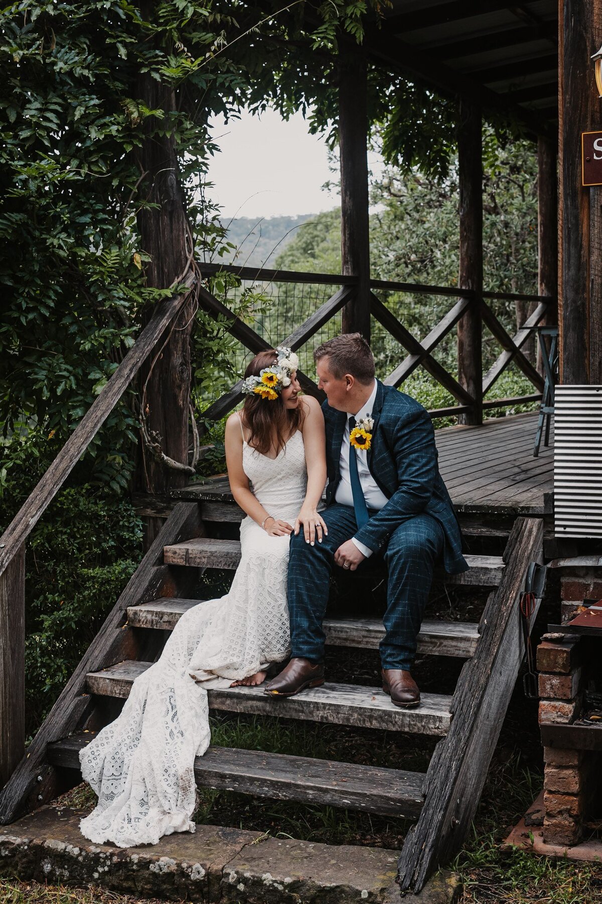 Kara & Ben having a fun after wedding photoshoot!