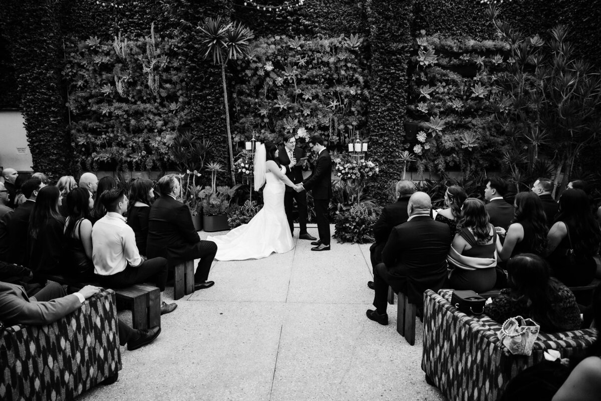 Archer Inspired Photography - Christina and Jake Wedding - Smog Shoppe Los Angeles - Ceremony-83