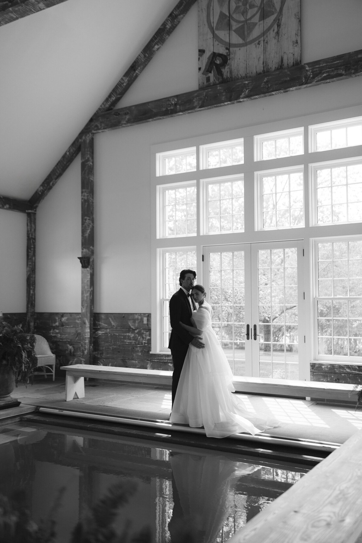 Captivating film photography demonstrating editorial wedding photography at Lion Rock Farm. NYC photographer Lauren Alatriste captures fashion forward composition with authentic emotion, creating destination wedding imagery that feels both sophisticated and genuinely celebratory