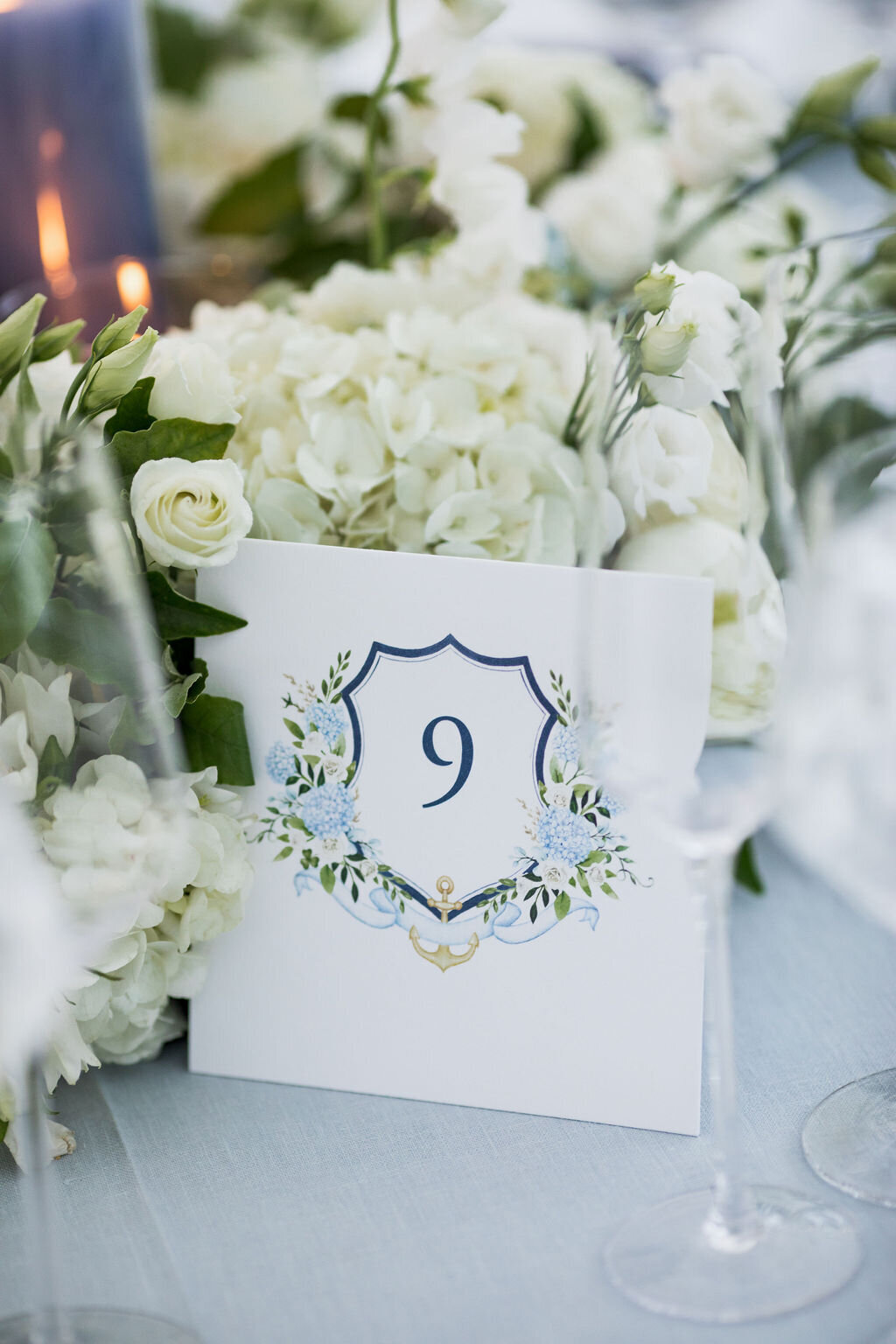 watercolor wedding table number