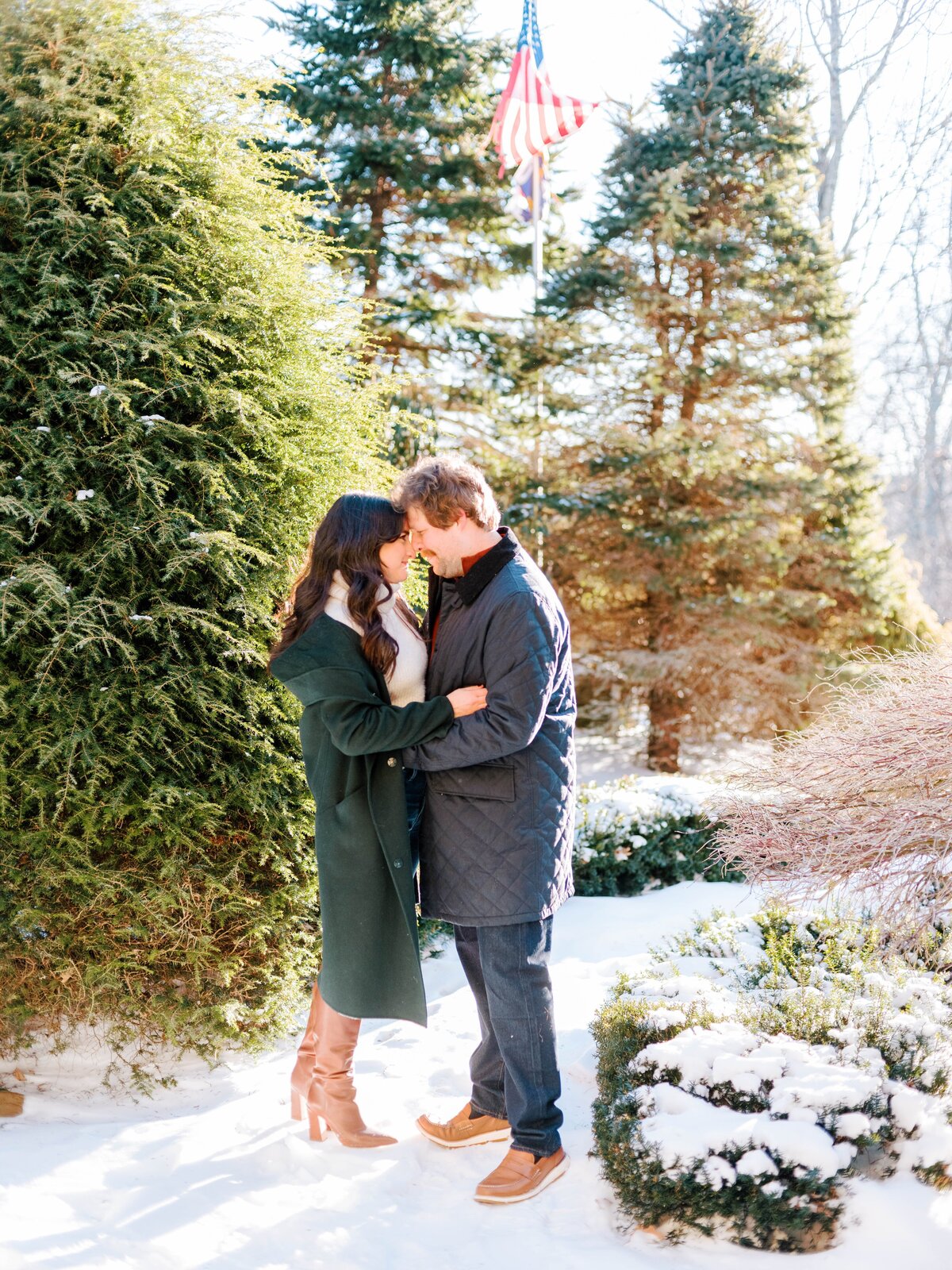 Jamie & Will Blowing Rock NC Winter Engagement Session_0735