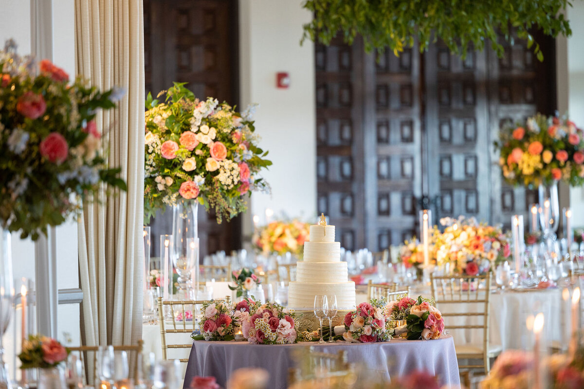 Inside the reception at Bel Air bay Club