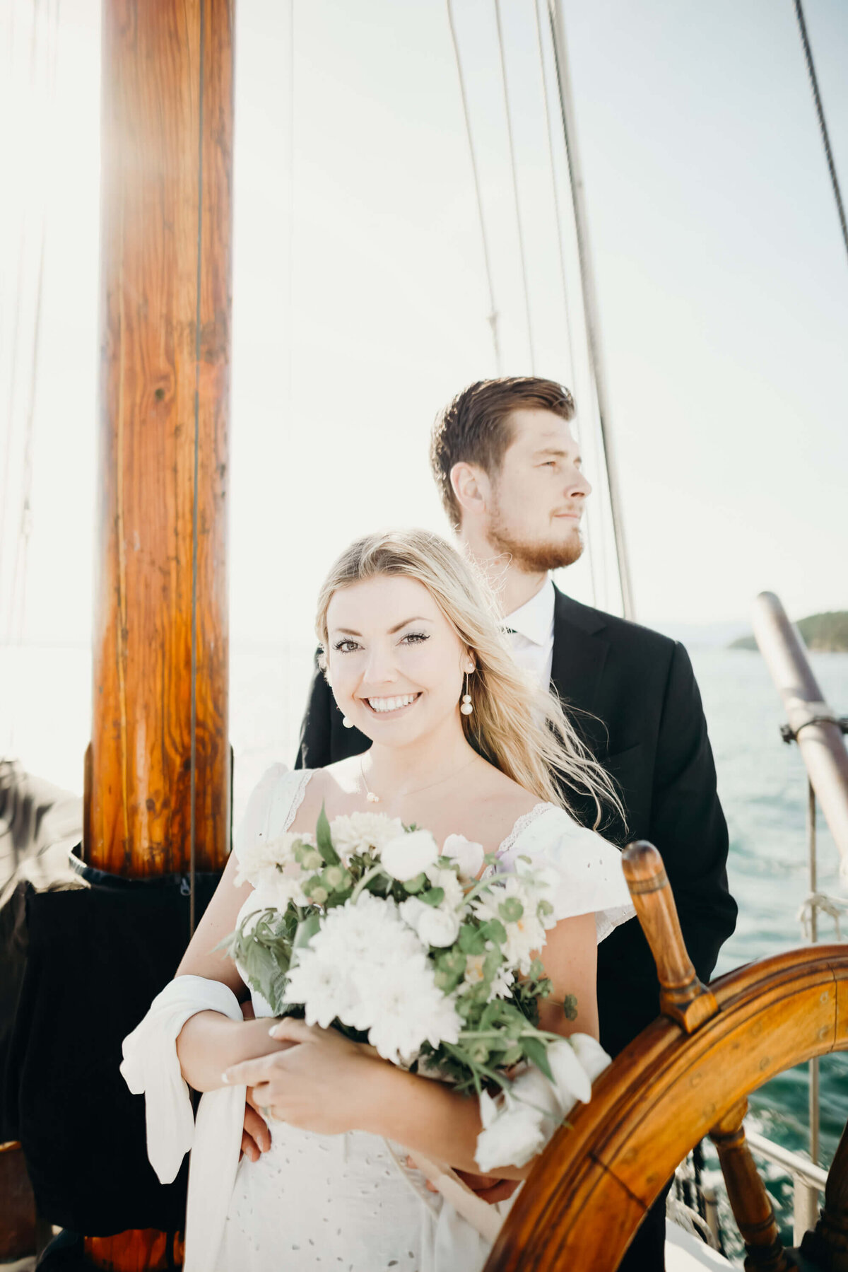 Salish Sea sailing wedding