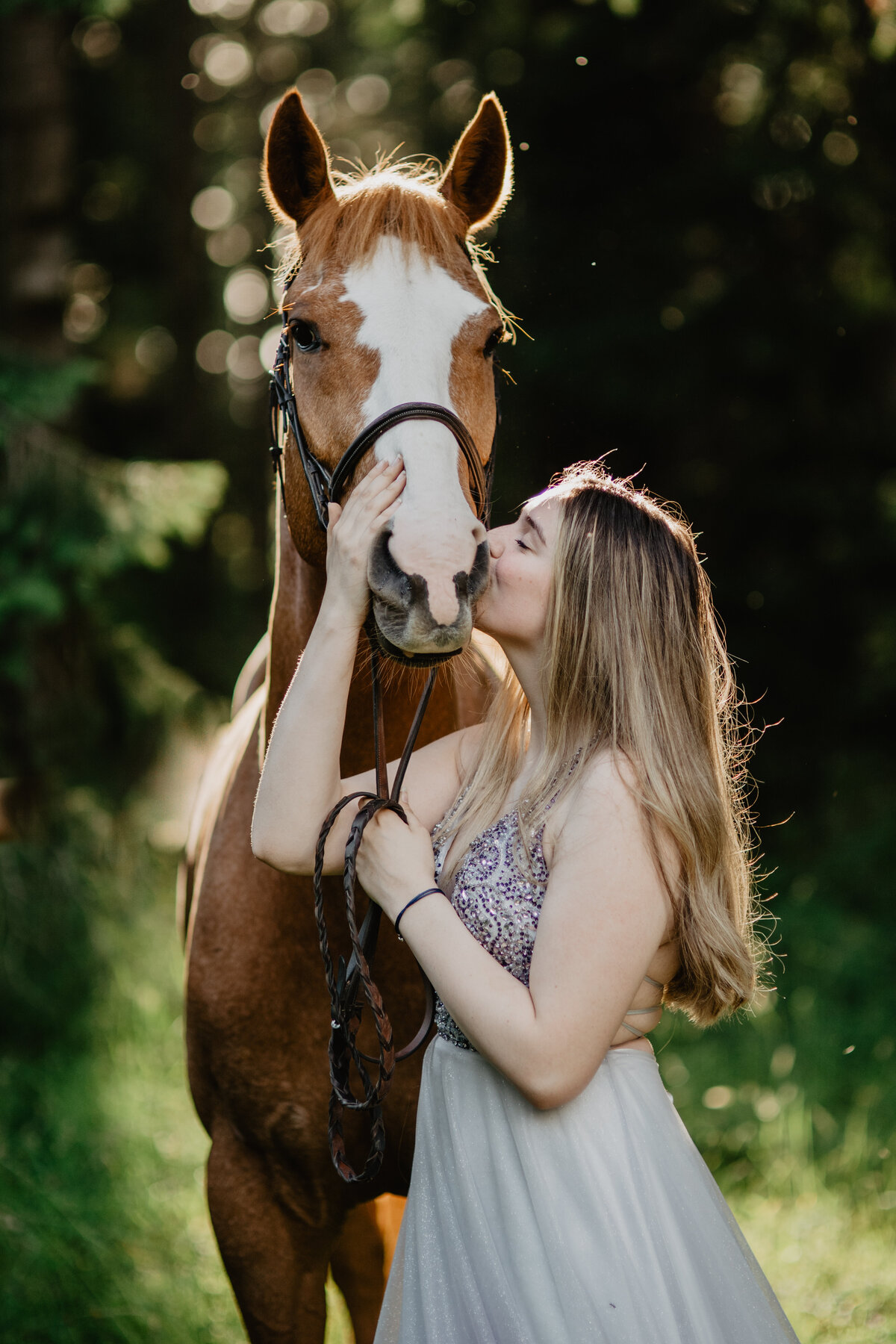 Summer Golden Hour Equestrian Horse Prom Session_02