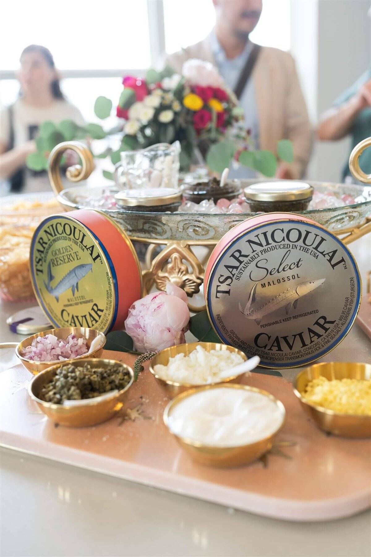 LADIES OF LIBATION LUXURY EVENTS - SWISH & CLICK - CAVIAR SERVICE 2- HOUSTON OFFICE HQ MICROEVENT