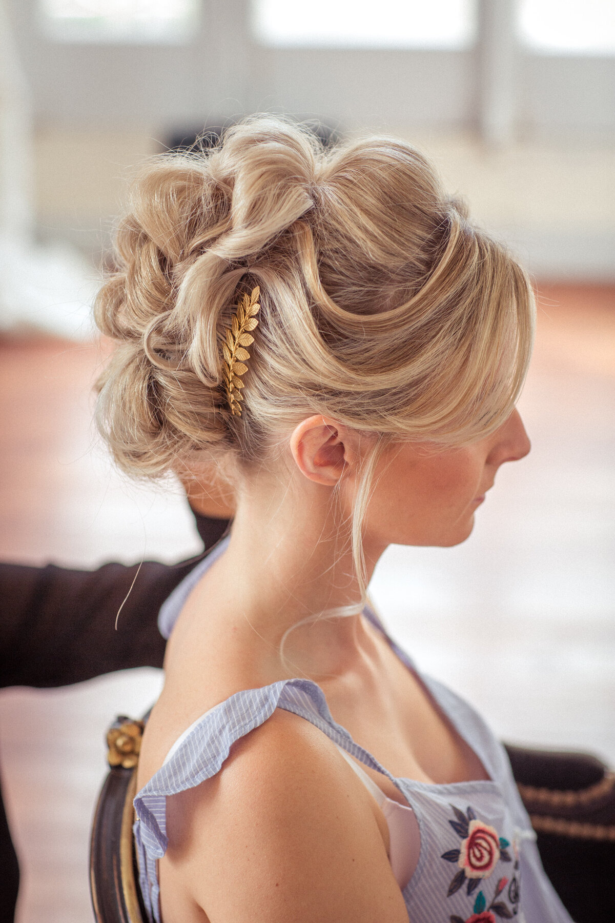 Wedding Hair Makeup Château in Normandy France