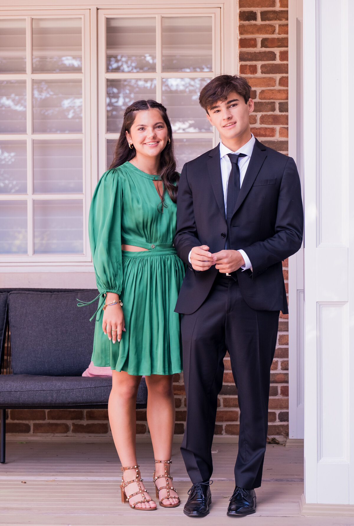 Toronto Professional Family photography teenagers on porch