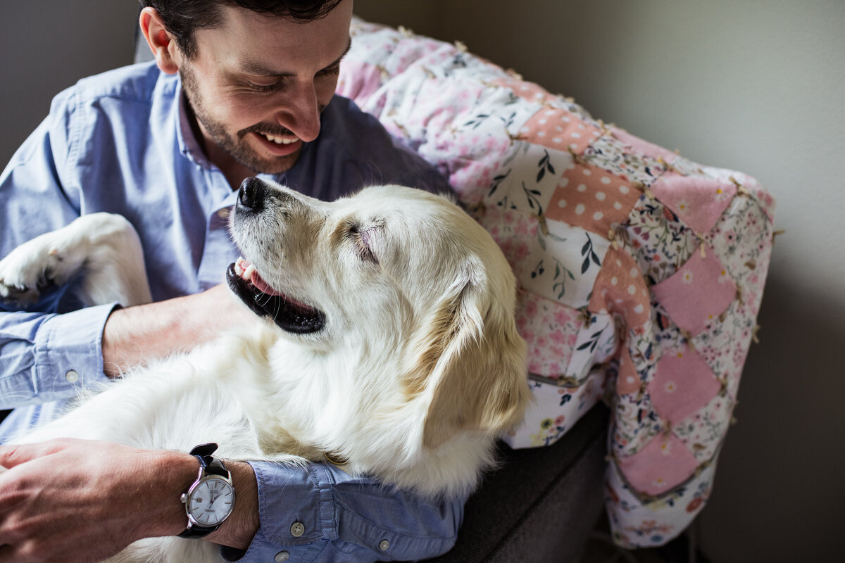 lifestyle photography with dog