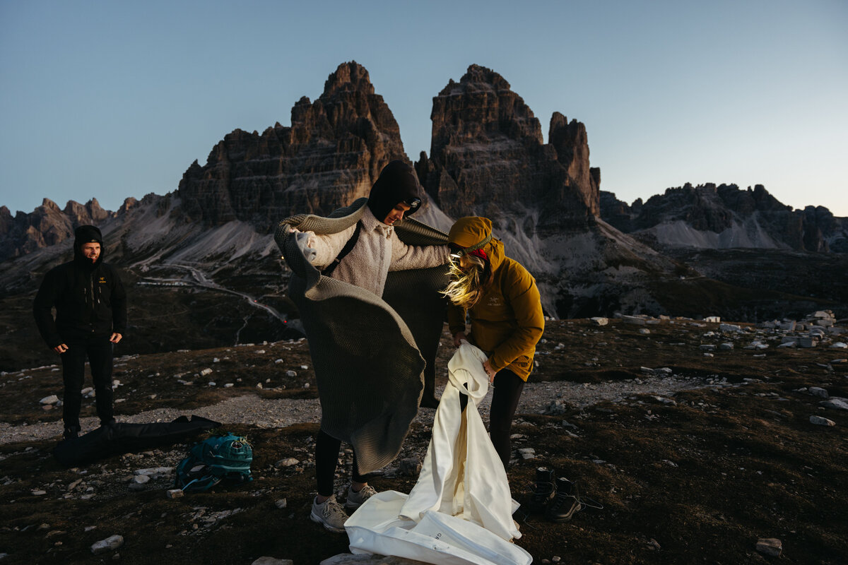 Cadini di Misurina Sunrise Elopement -7