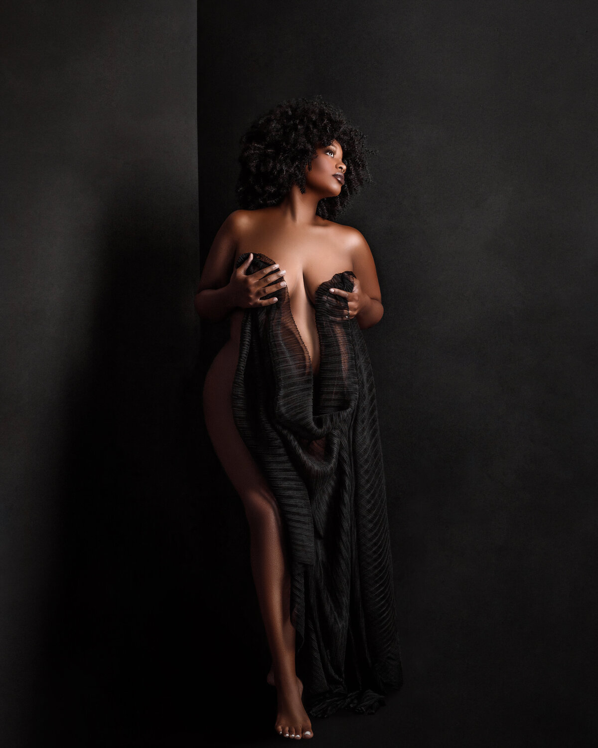 Tasteful and Timeless black maternity photographer Syracuse New York