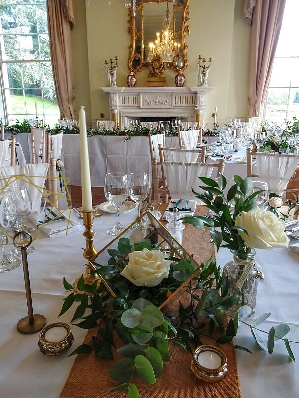 Green and gold foliage wedding 8