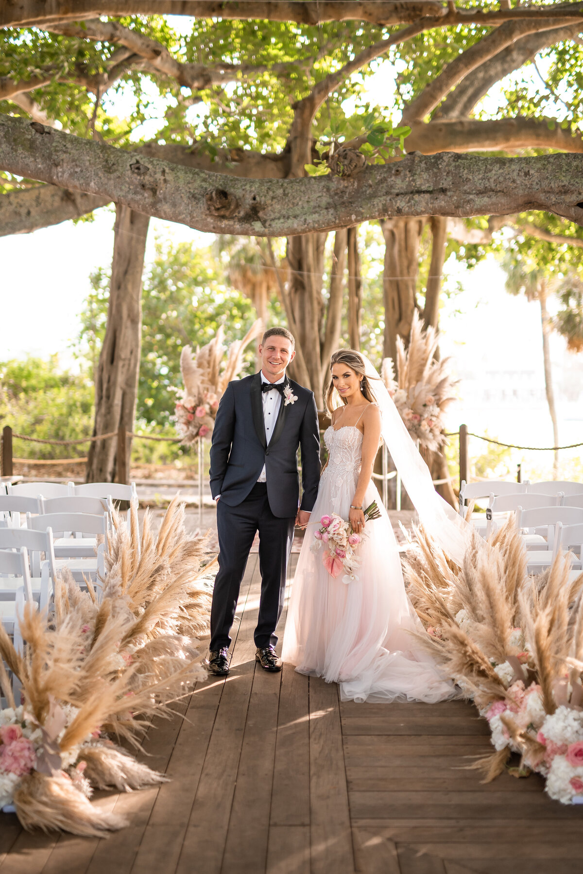 Wedding at the Jupiter Lighthouse and Pelican Club