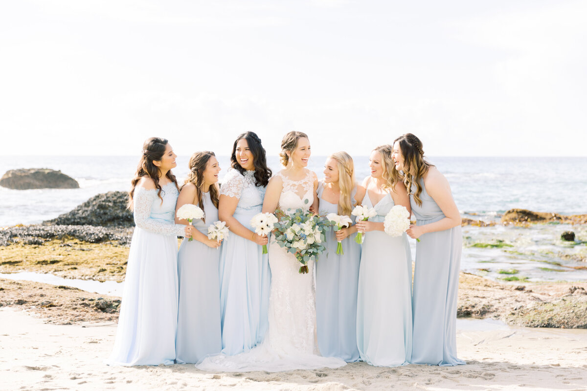 A breathtaking oceanfront wedding with a view of the endless horizon.