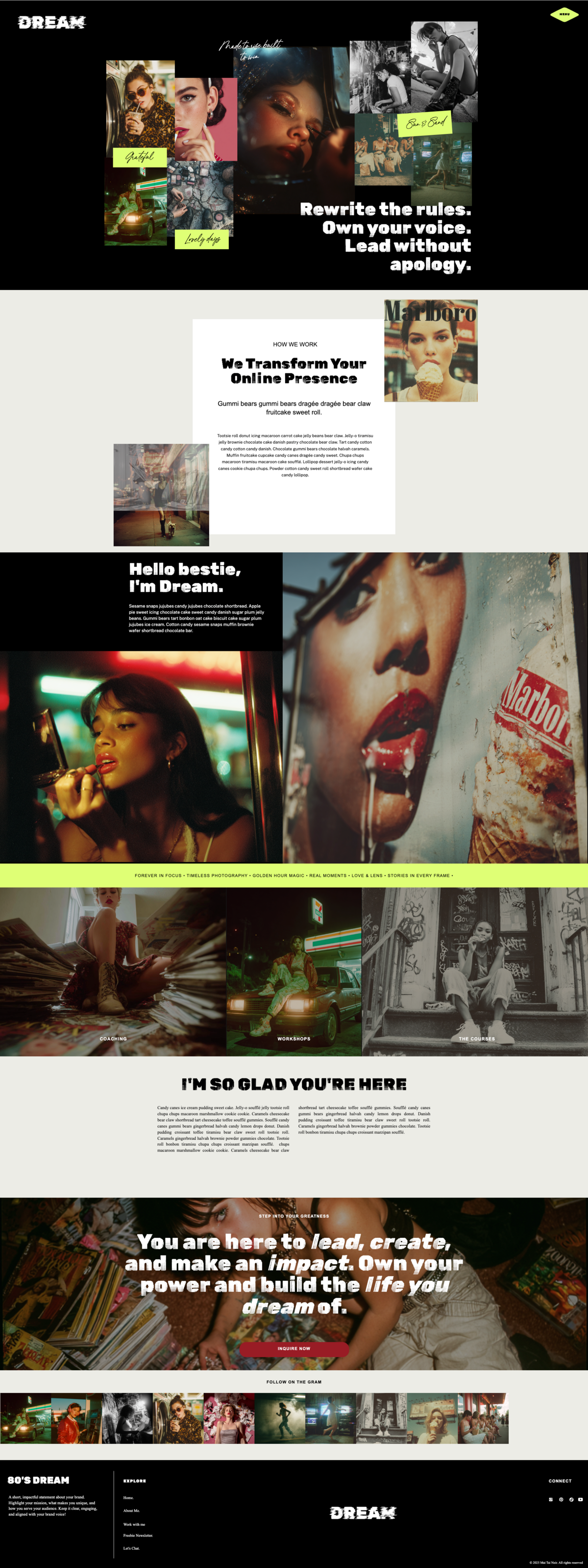 80's dream template (mai tai noir collection)