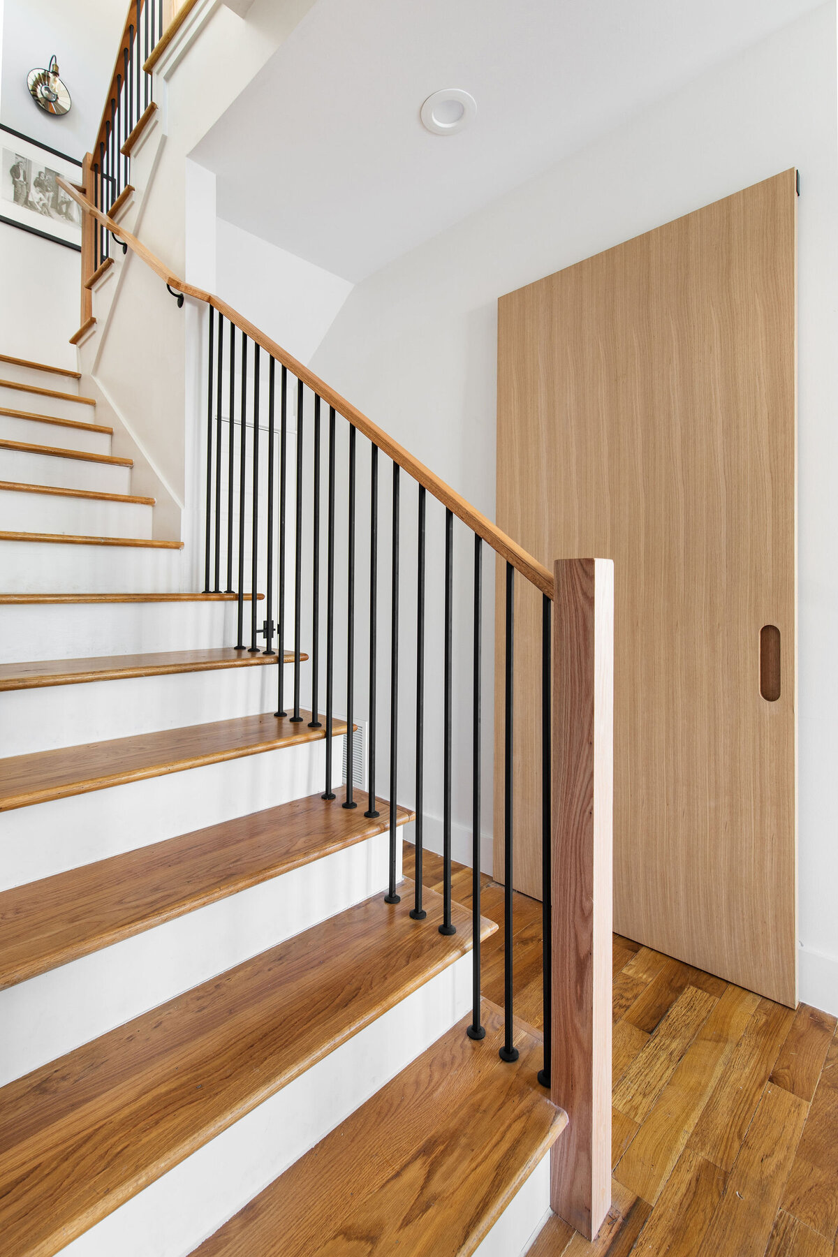 Hello Home Modern Hallways and Staircase and Sliding Barn Door
