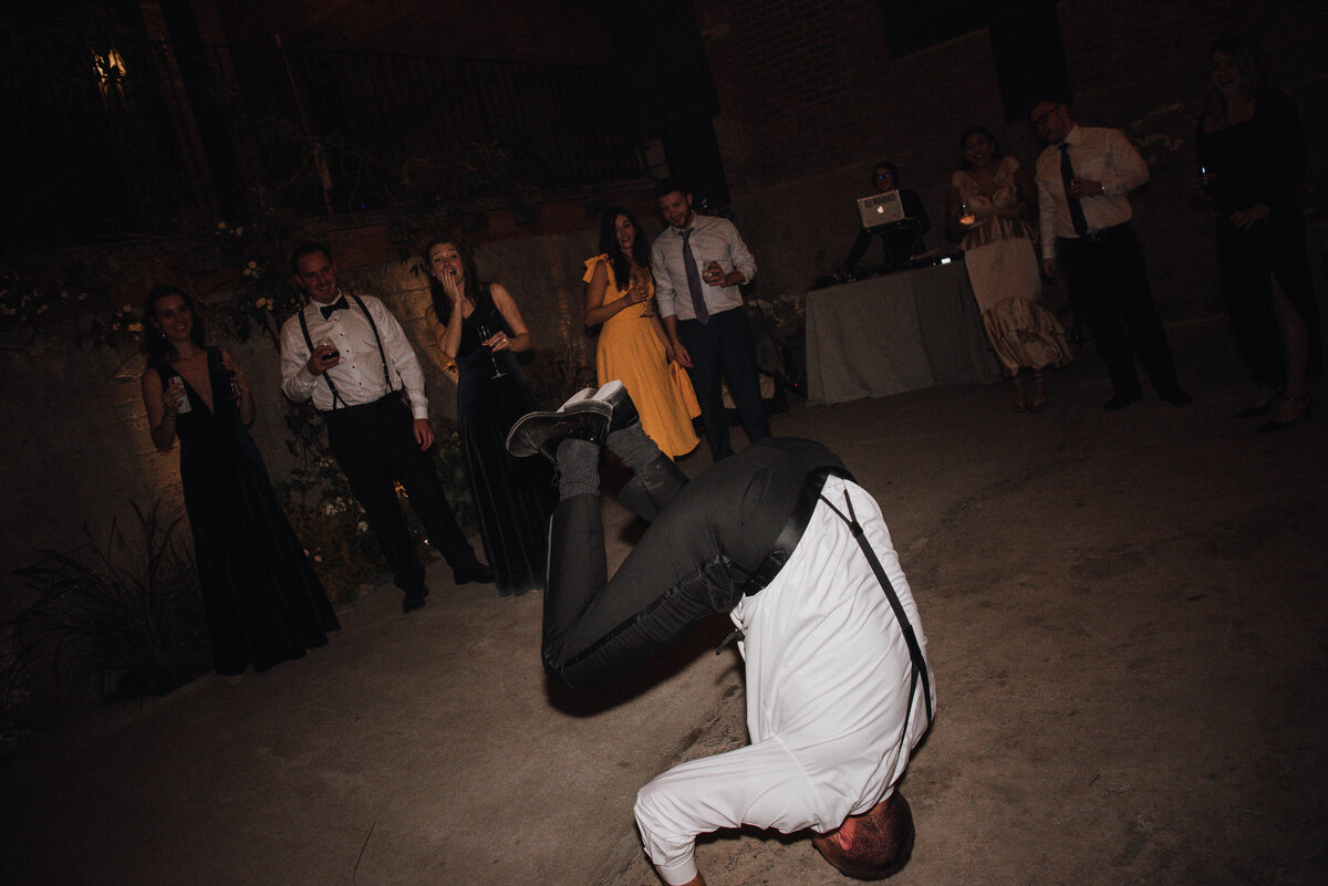 Dance floor moment at an upstate NY wedding.

