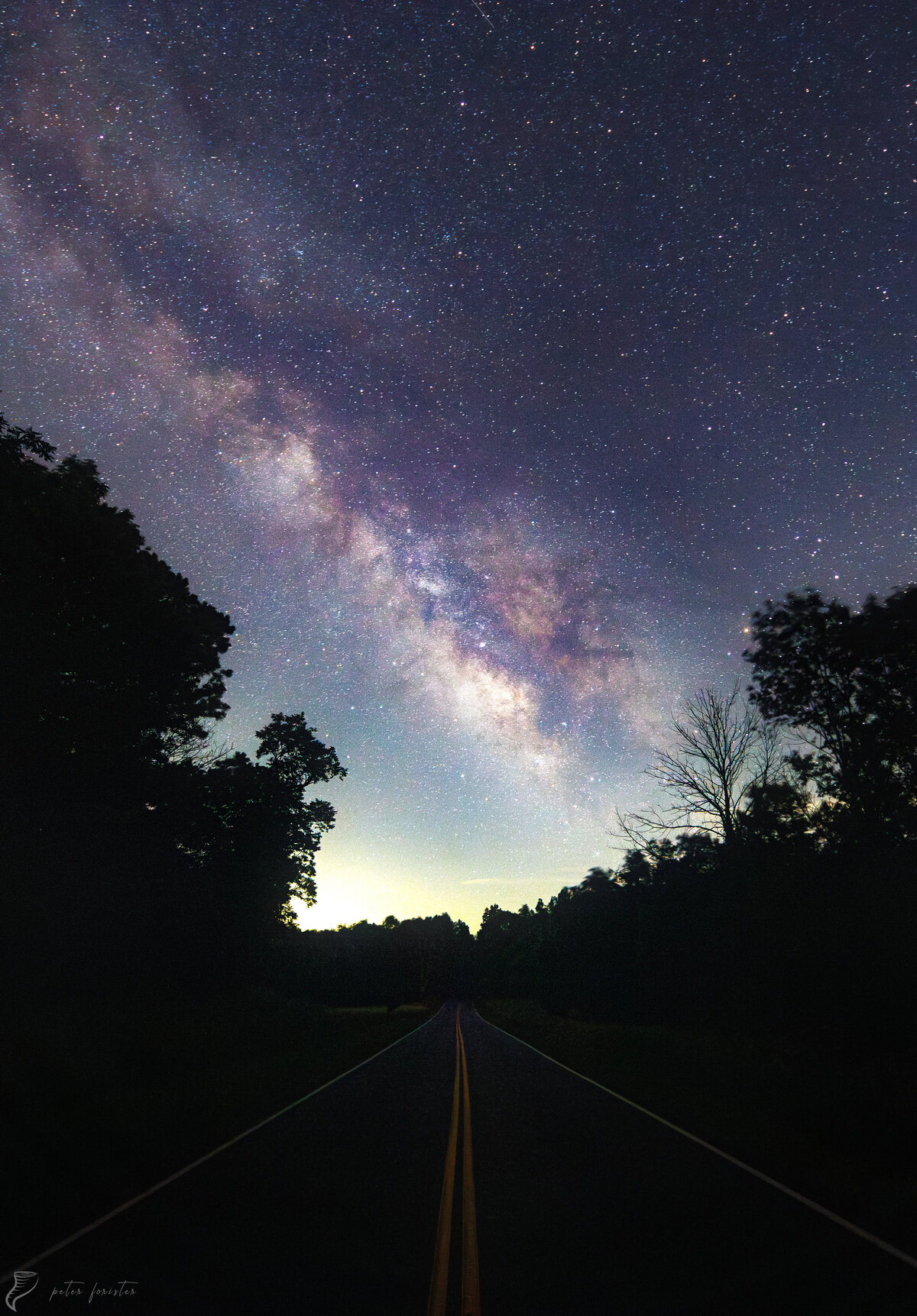 The Milky Way over Skyline Drive