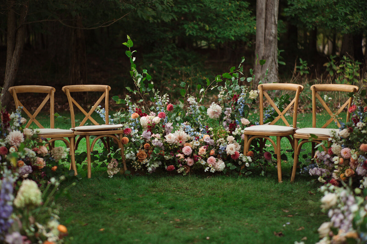 backyard garden wedding by bridget photography