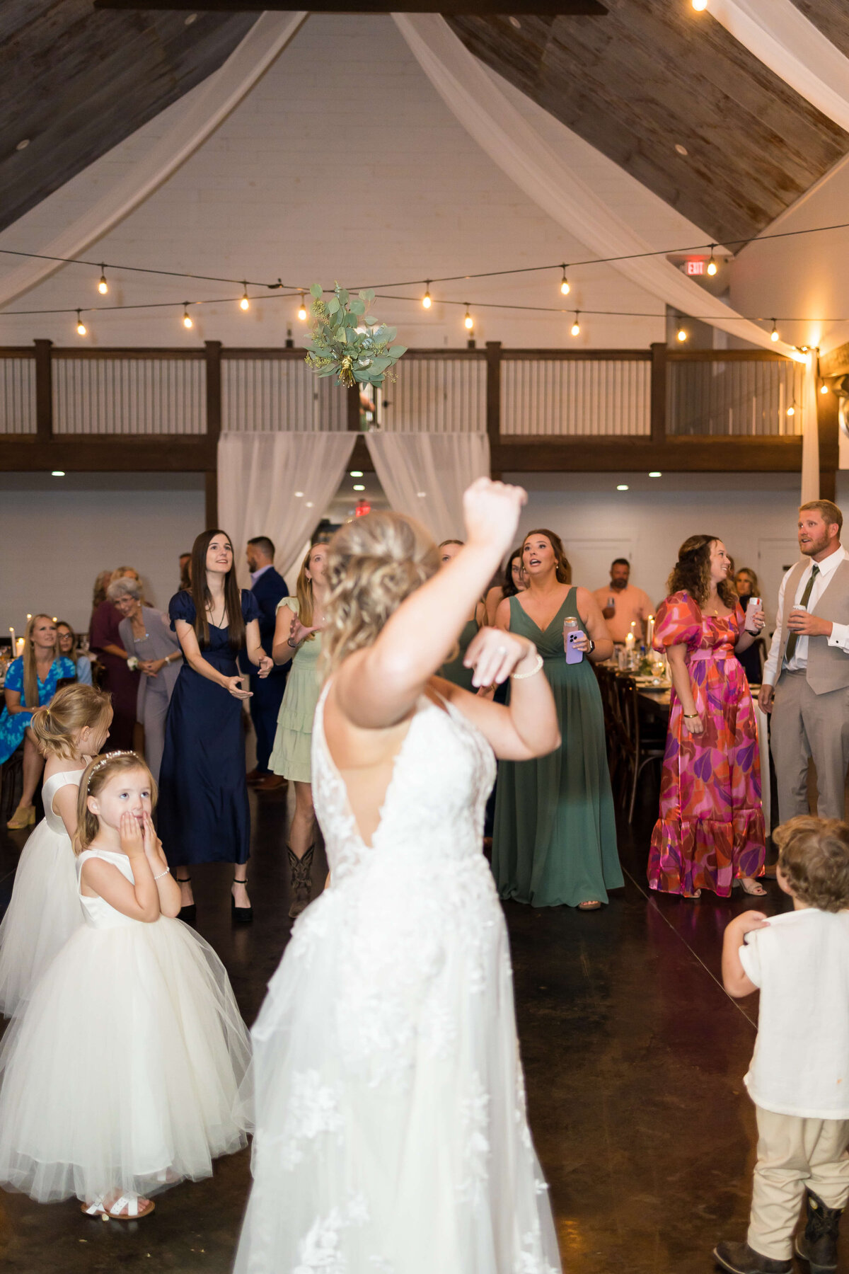 Bride dancing at  The Barn at White Oaks, Murray, Kentucky