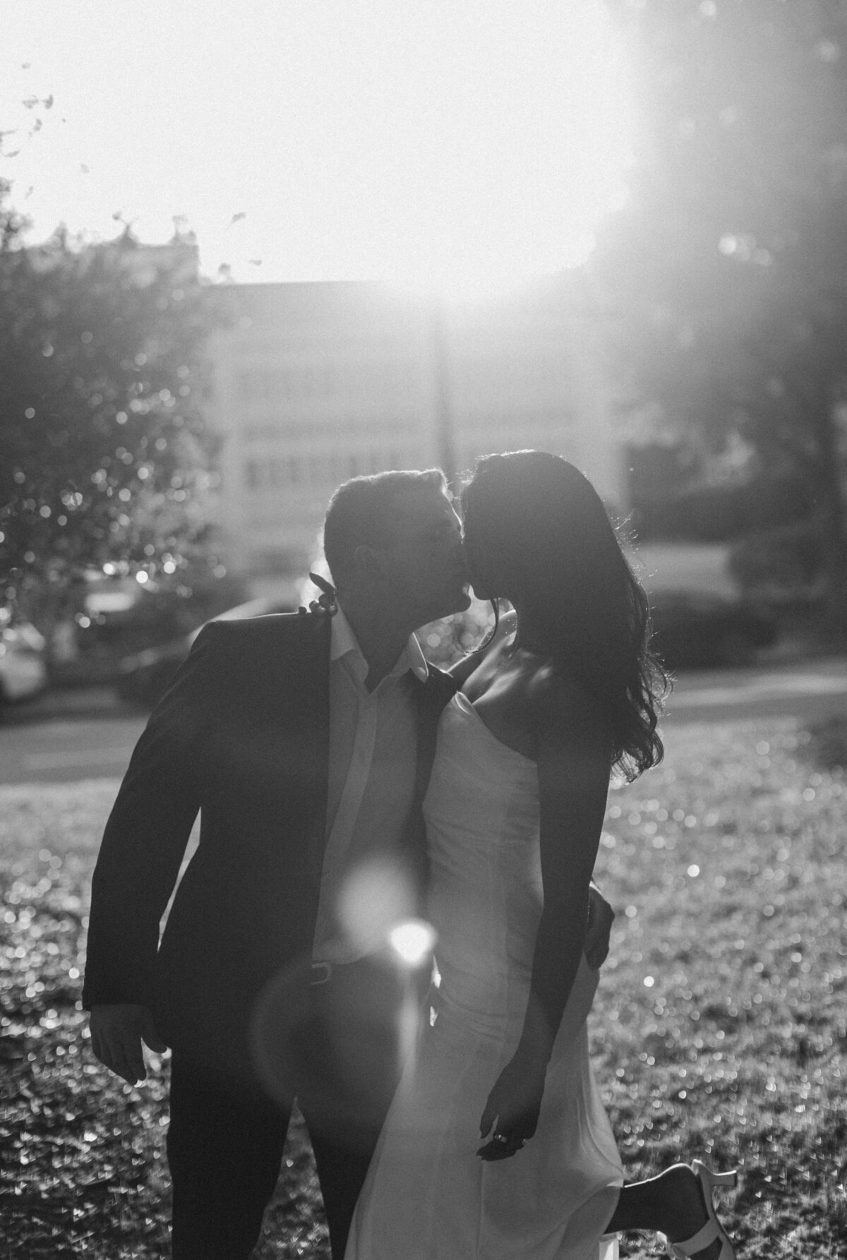 Cinematic wedding day moments at Seattle Art Museum.