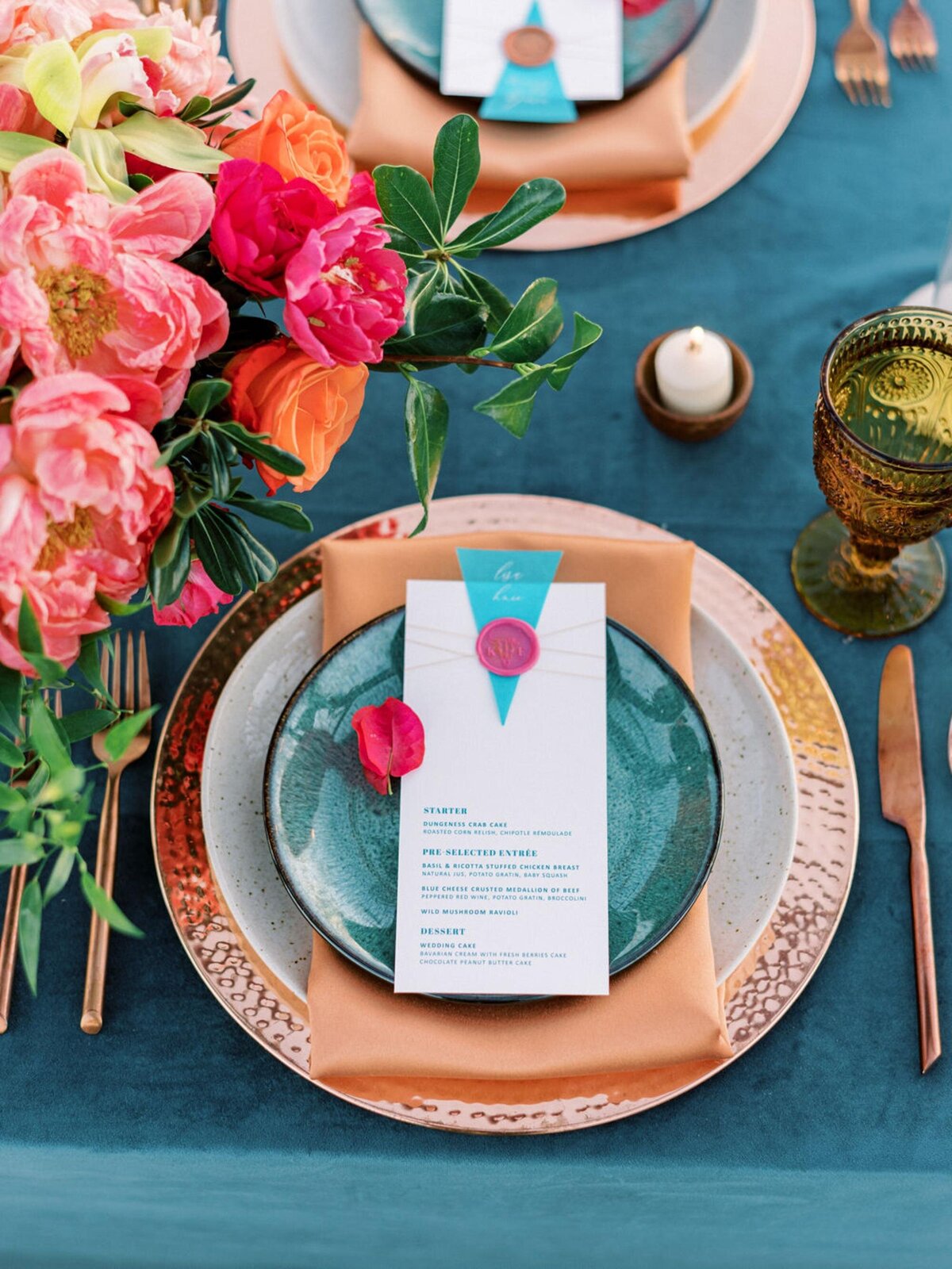 bougainvillea-teal-wedding-menus