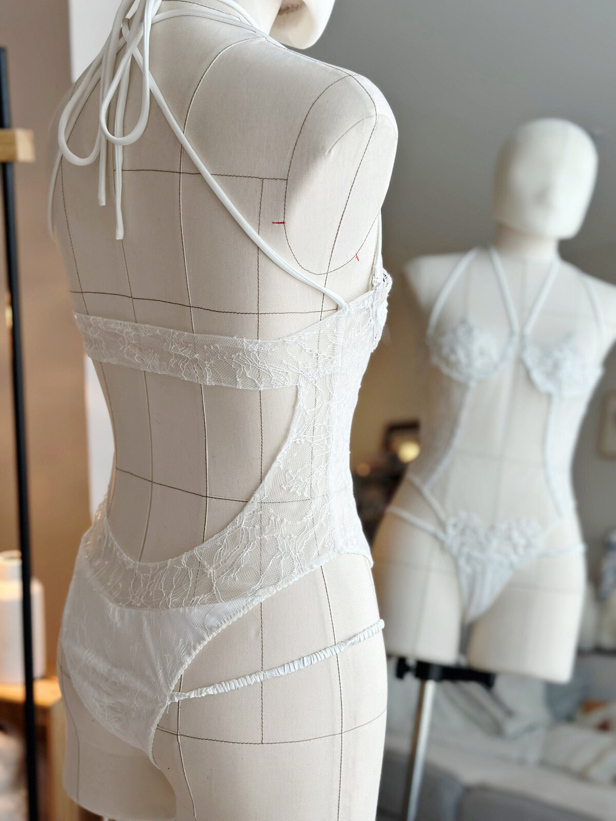 Romantic lace bodysuit with flattering fit for bridal confidence
