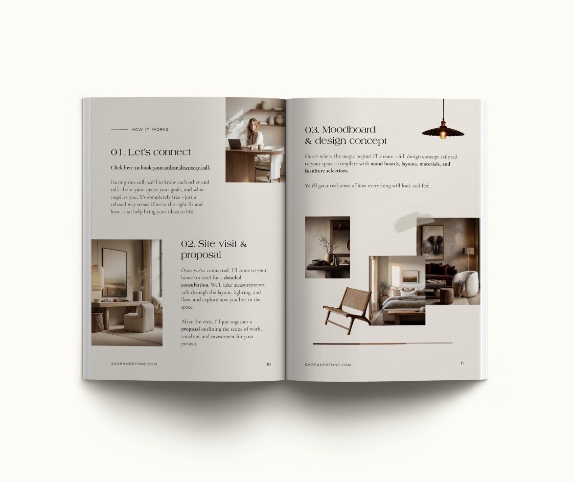 Interior designer pricing guide template Sage & Stone 8