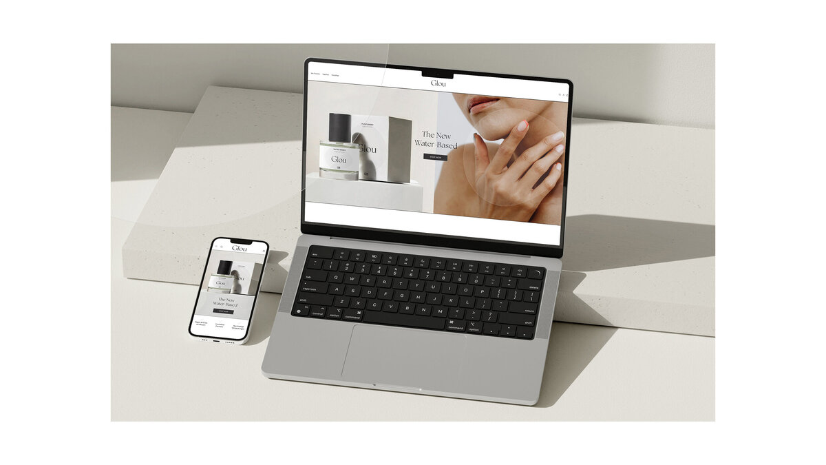 beauty brand website design 
