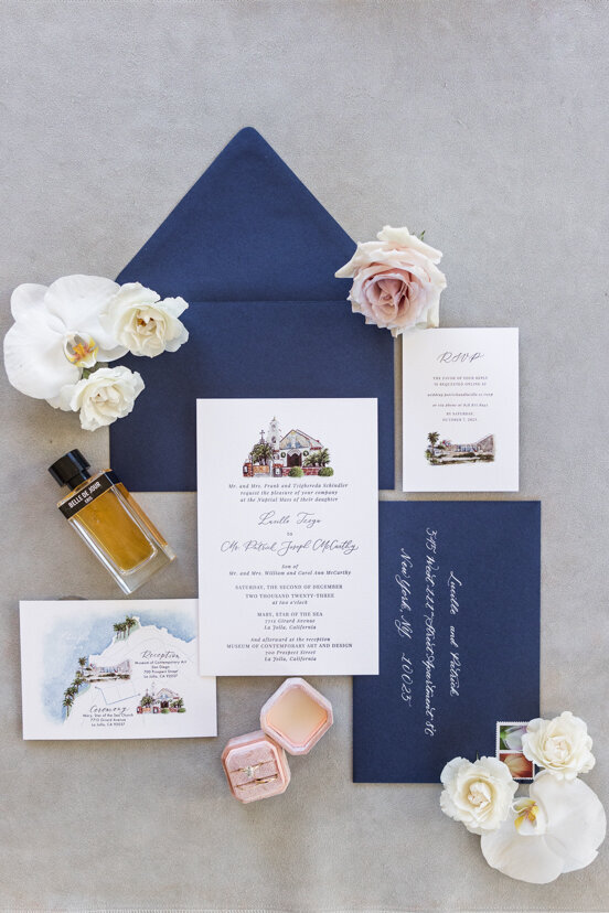 personalized-blue-white-wedding-invitation-suite