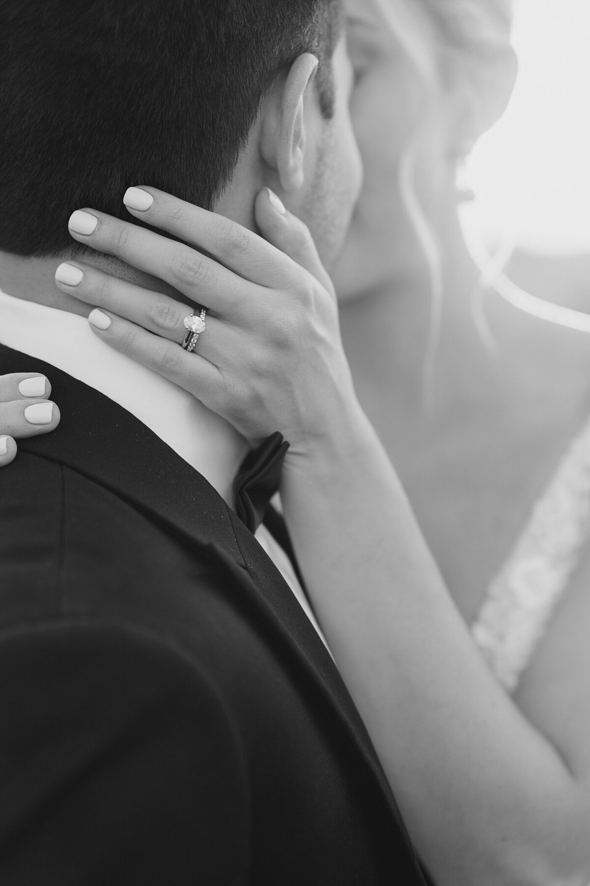 engagement ring detail photo captured by Columbus wedding  photographer