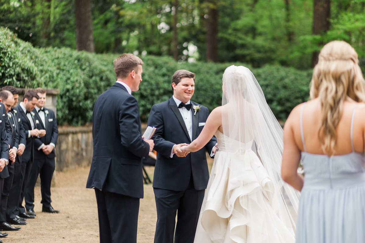 Wedding ceremony photo documented by Atlanta's premier destination wedding photographer Rebecca Cerasani.