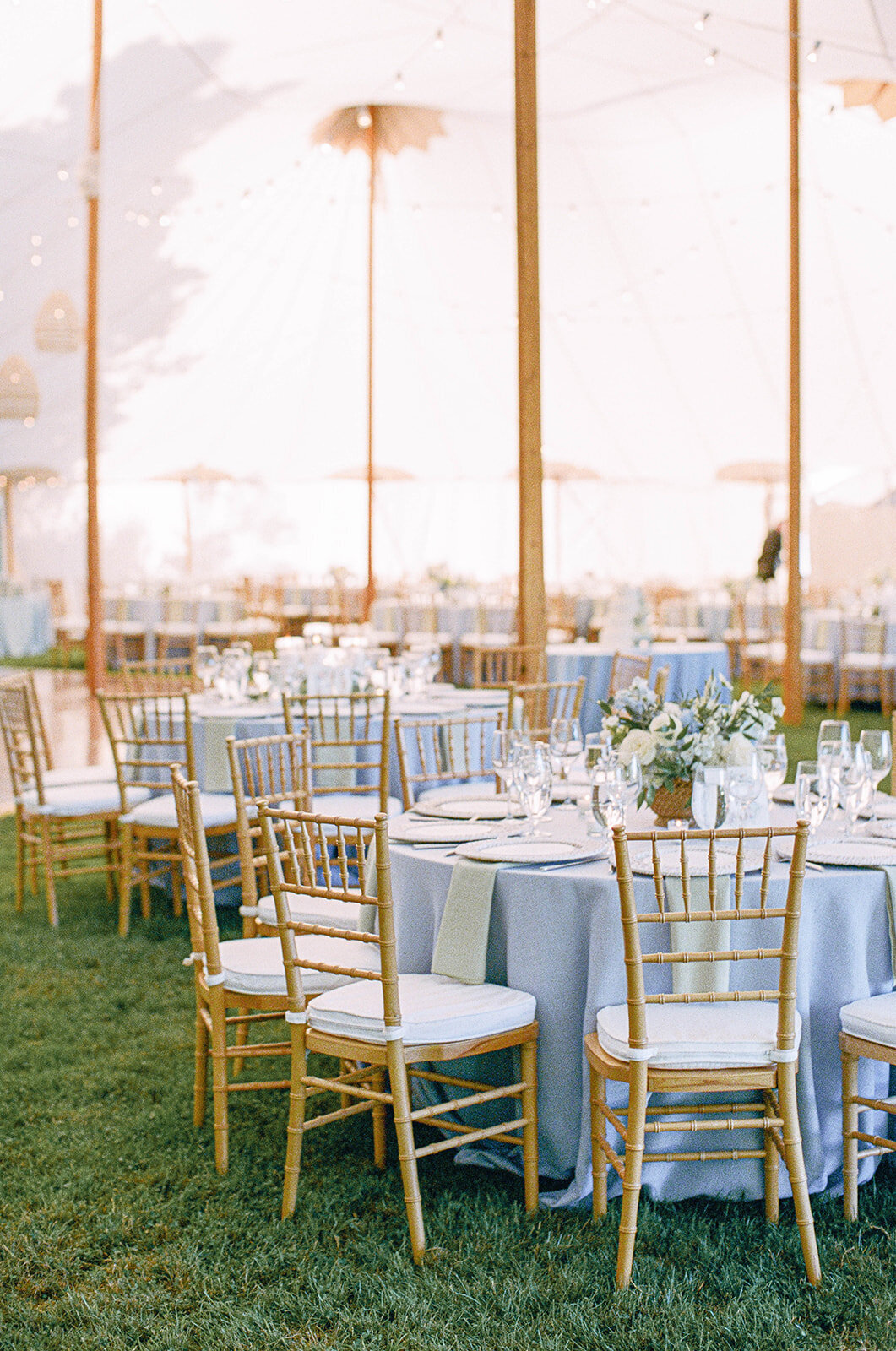 Kate-Murtaugh-Events-Cape-Cod-summer-wedding-flower-centerpiece-blue-wedding-planner